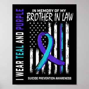 Broder in law Suicide Awareness Prevention Amerika Poster