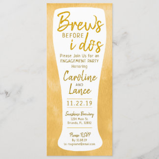 Bröder innan jag gör Förlovningsfest Inbjudningar