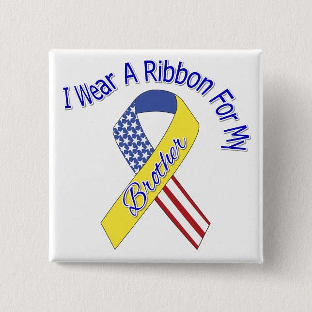 Broder - jag ha på sig en patriotisk bandmilitär knapp (Framsida)