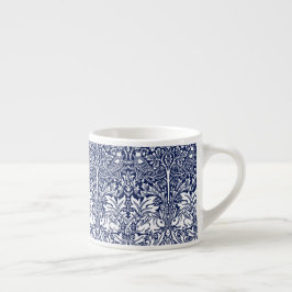 Broder Kanin Navyblå Mönster William Morris Espressomugg