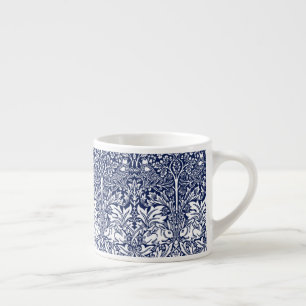 Broder Kanin Navyblå Mönster William Morris Espressomugg
