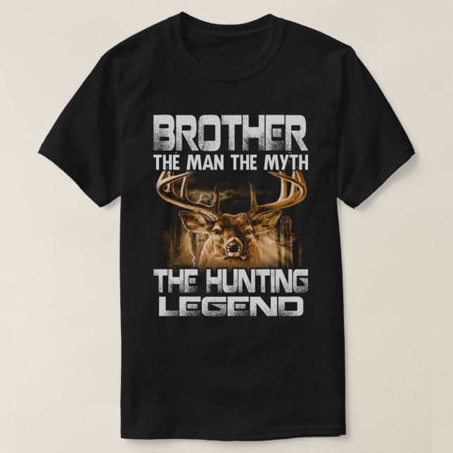 Broder mannen myten jaktförklaringen t shirt (Design framsida)