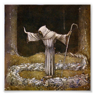 “Broder Martin” Akvarell av John Bauer Fototryck