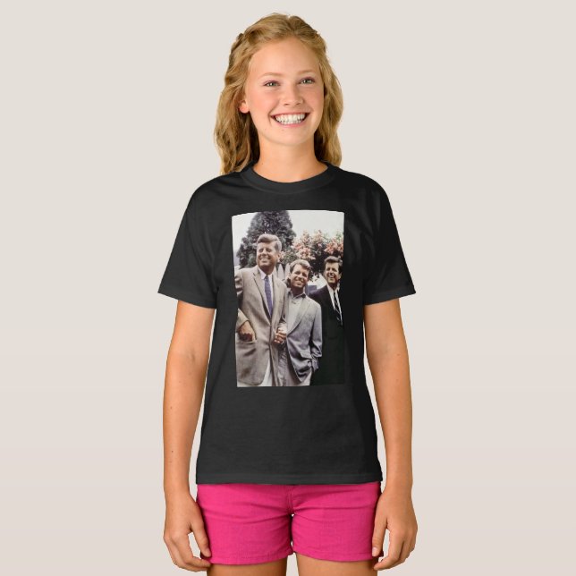 Bröder med president John Kennedy White House T Shirt (Hel framsida)