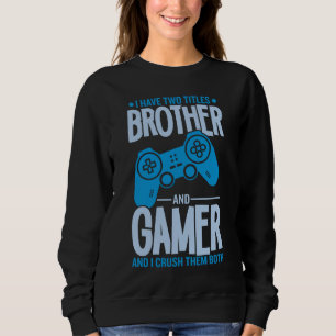 Broder med två titlar och spelare t shirt