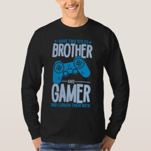 Broder med två titlar och spelare t shirt