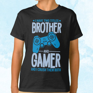 Broder med två titlar och spelare t shirt