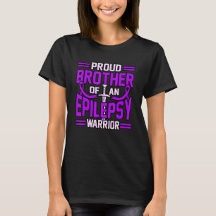 Broder mot epilepsianfall Lila Ribbon Awarenes T Shirt