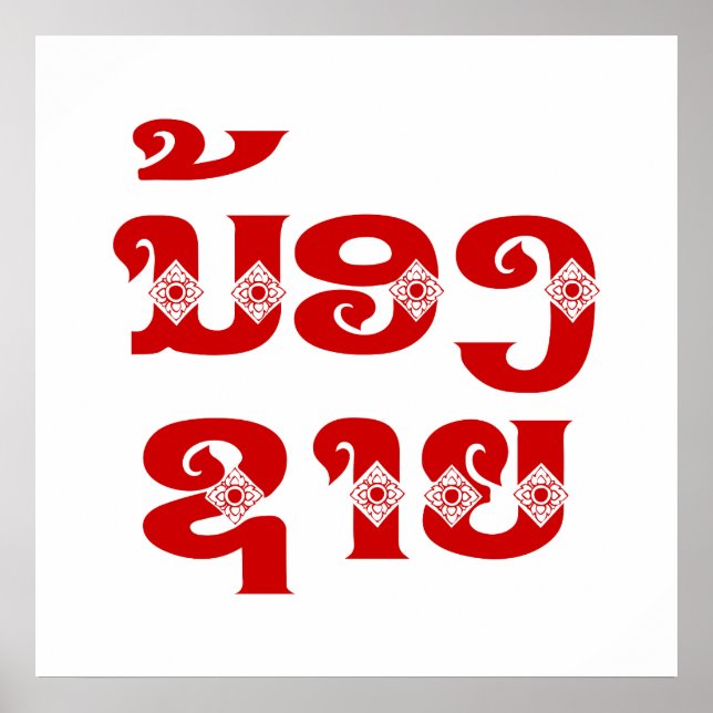 Broder mot Lao (ung) - ນ້ ອ ງ ​ ຊ ຍ/Nong Sai - Lao Poster (Framsidan)