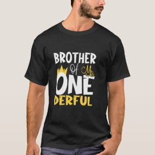 Broder Mr One Derful Wonderful 1st Birthday Party T Shirt