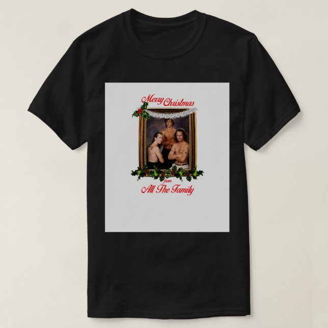 Broder Ninjas God jul från hela familjen T Shirt (Design framsida)