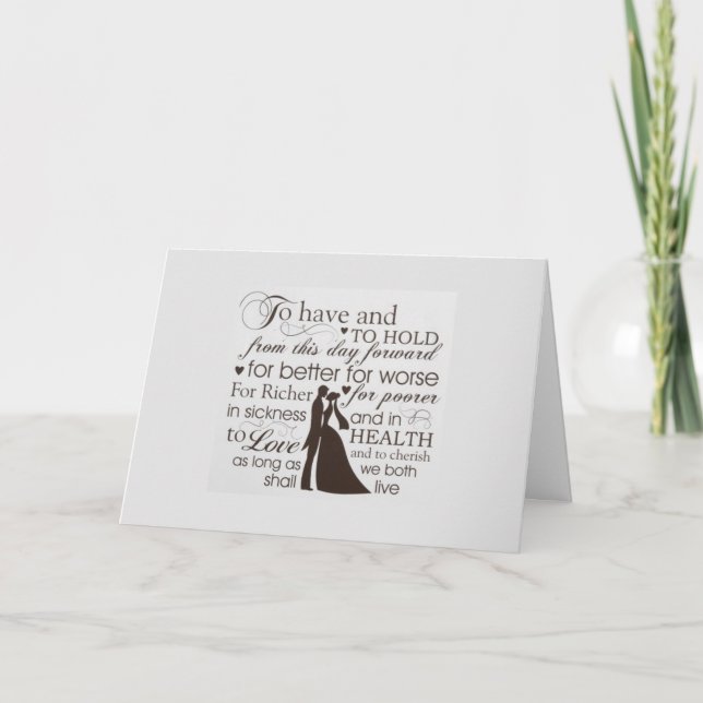 ***BRODER OCH BRID*** KÄRLEK TILL DIG PÅ BRÖLLOPSD KORT (Framsida)