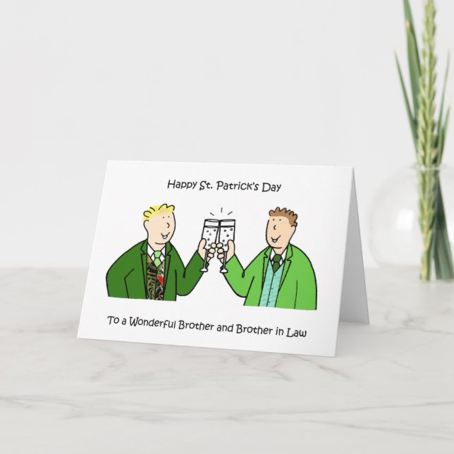 Broder och Broder i Law Lycklig St. Patrick's Day Kort (Framsida)