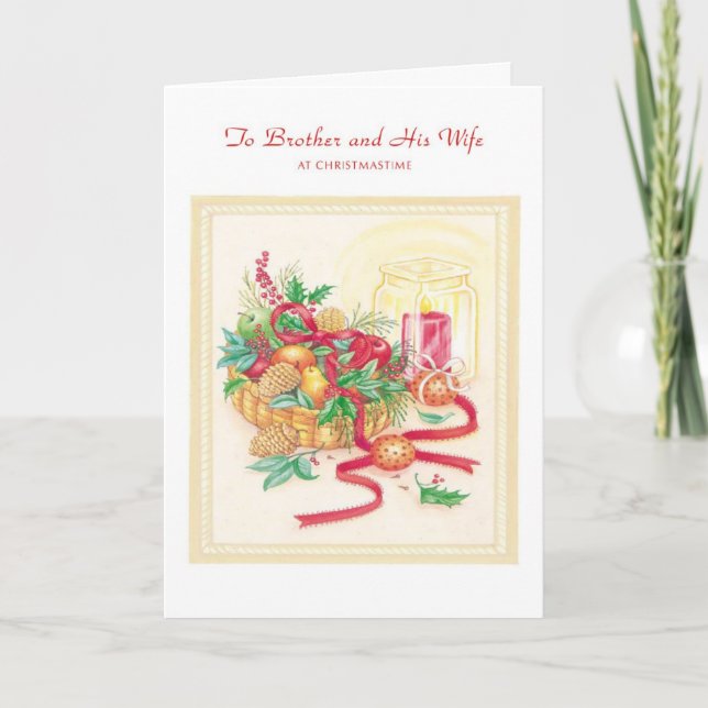 Broder och hans fru helgkort (Framsida)