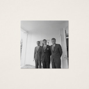 Bröder, President John Kennedy, Robert & Ted Fyrkantigt Visitkort