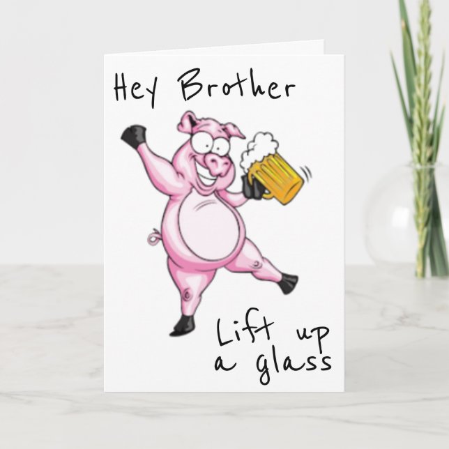 **BRODER** REDO TILL CELEBRAT **BIRTHDAG** KORT (Framsida)