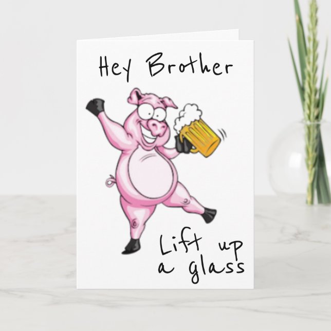 **BRODER** REDO TILL CELEBRAT **BIRTHDAG** KORT (Framsida)