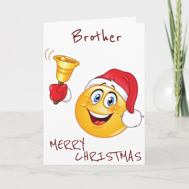 **BRODER** REDO TILL CELEBRATE EMOJI STIL HELGKORT (Framsida)