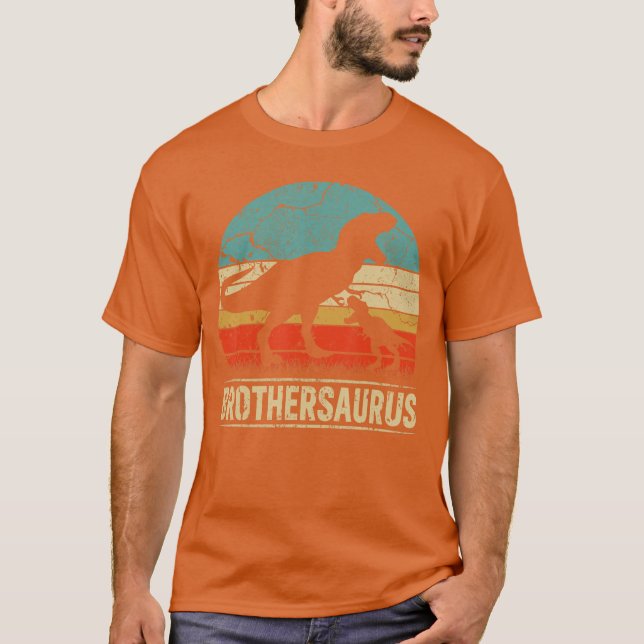 Bröder Saurus Re Dinosaur Bror Saurus Familj Ma T Shirt (Framsida)