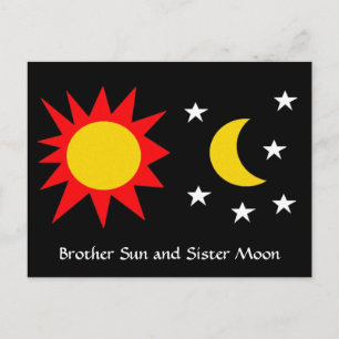 BRODER SOL och SYSTER MÅNE Vykort