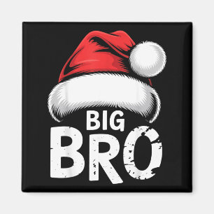 Broder Stor jul Tomte Familj Matchande Pyjamas Magnet