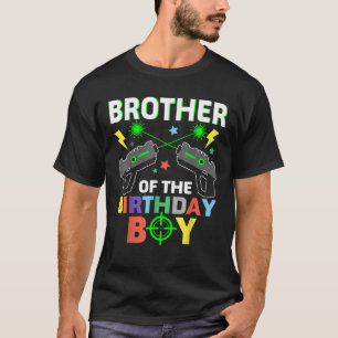Broder till Birthday Boy Laser Märkre Matching Fam T Shirt