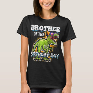 Broder till Birthday Boy Matching Family Dinosa T Shirt