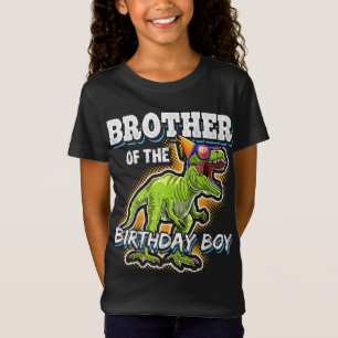 Broder till Birthday Boy Matching Family Dinosa T Shirt