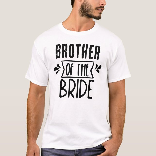 Broder till bruden t shirt (Framsida)