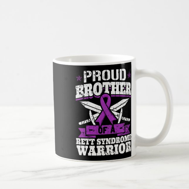 Broder till en Rett Syndrome Warrior Rtt Awareness Kaffemugg (Höger)