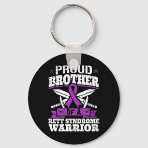 Broder till en Rett Syndrome Warrior Rtt Awareness Nyckelring