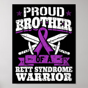 Broder till en Rett Syndrome Warrior Rtt Awareness Poster
