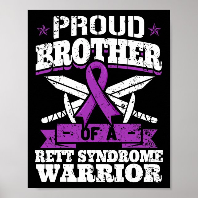 Broder till en Rett Syndrome Warrior Rtt Awareness Poster (Framsidan)