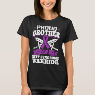Broder till en Rett Syndrome Warrior Rtt Awareness T Shirt