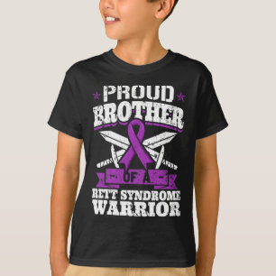 Broder till en Rett Syndrome Warrior Rtt Awareness T Shirt