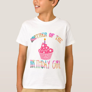 "Broder till födelsedagsflicka" Tie-Dye Party T Shirt