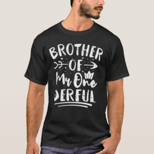 Broder till Onederful 1:a födelsedagen Party Matc T Shirt