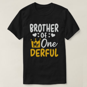 Broder till Onederful 1:a födelsedagen Party Matc T Shirt