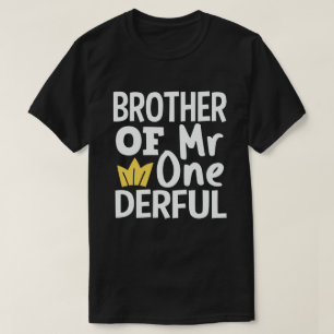 Broder till Onederful 1:a födelsedagen Party Matc T Shirt