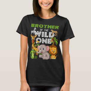 Broder till Vild 1 Zoo Birthday Safari Jungle T Shirt