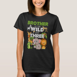 Broder till Vild 3 Zoo Birthday Safari Jung T Shirt