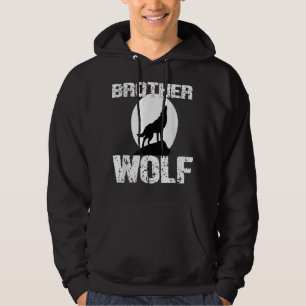 Broder Varg Tröja Matchande Familj Stammen Vargar Hoodie