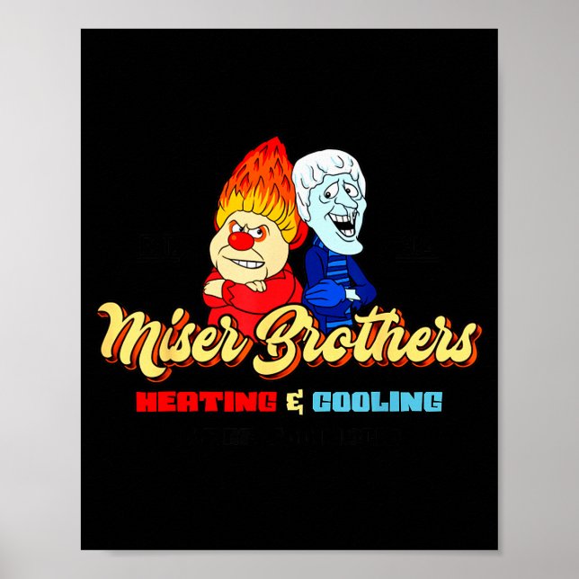 Bröder Värme &amp; Kyla Jul  Poster (Framsidan)