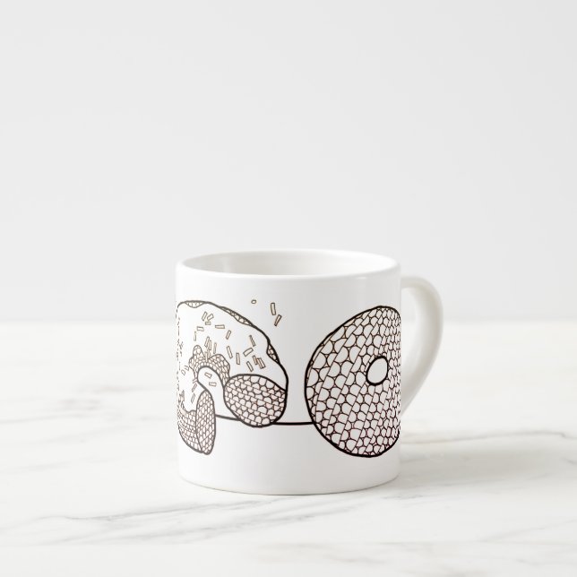 BRODERA MUNKAR Espressomugg (Framsida höger)