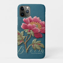Broderad blommande look