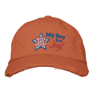 Broderad “Distressed” Hatt Keps