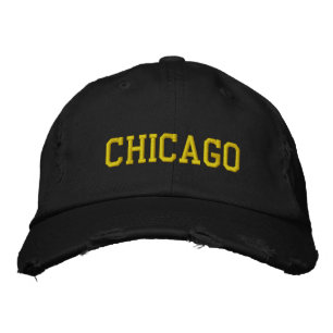 Broderad Hat CHICAGO Broderad Keps