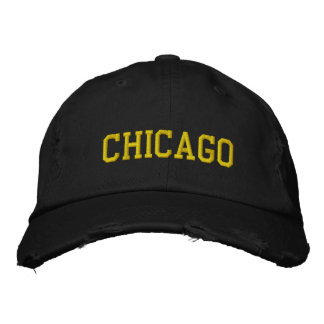 Broderad Hat CHICAGO Broderad Keps