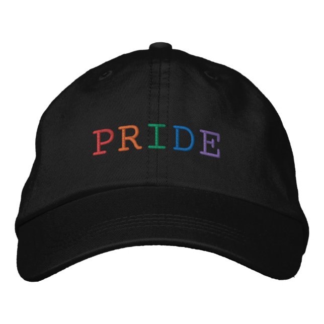 Broderad hatt för pride ord broderad keps (Framsida)