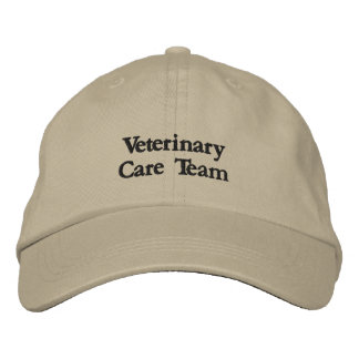 Broderad hatt för veterinärvårdsteam keps